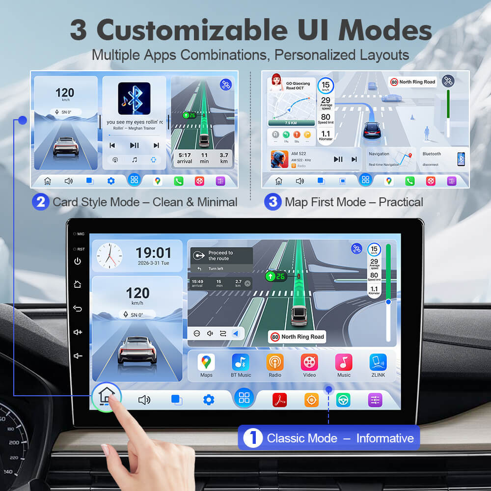 Q74X Qualcomm Android 13 Cat Stereo 9" For Mercedes-Benz Smart 453 Fortwo 2015-2020