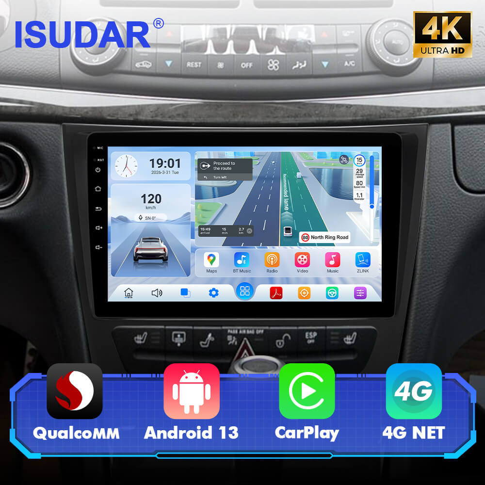 Q74X Qualcomm Android 13 Cat Stereo 9" For Mercedes-Benz E-class W211 E200 E220 E300 E350 E240 CLS 2002 - 2010