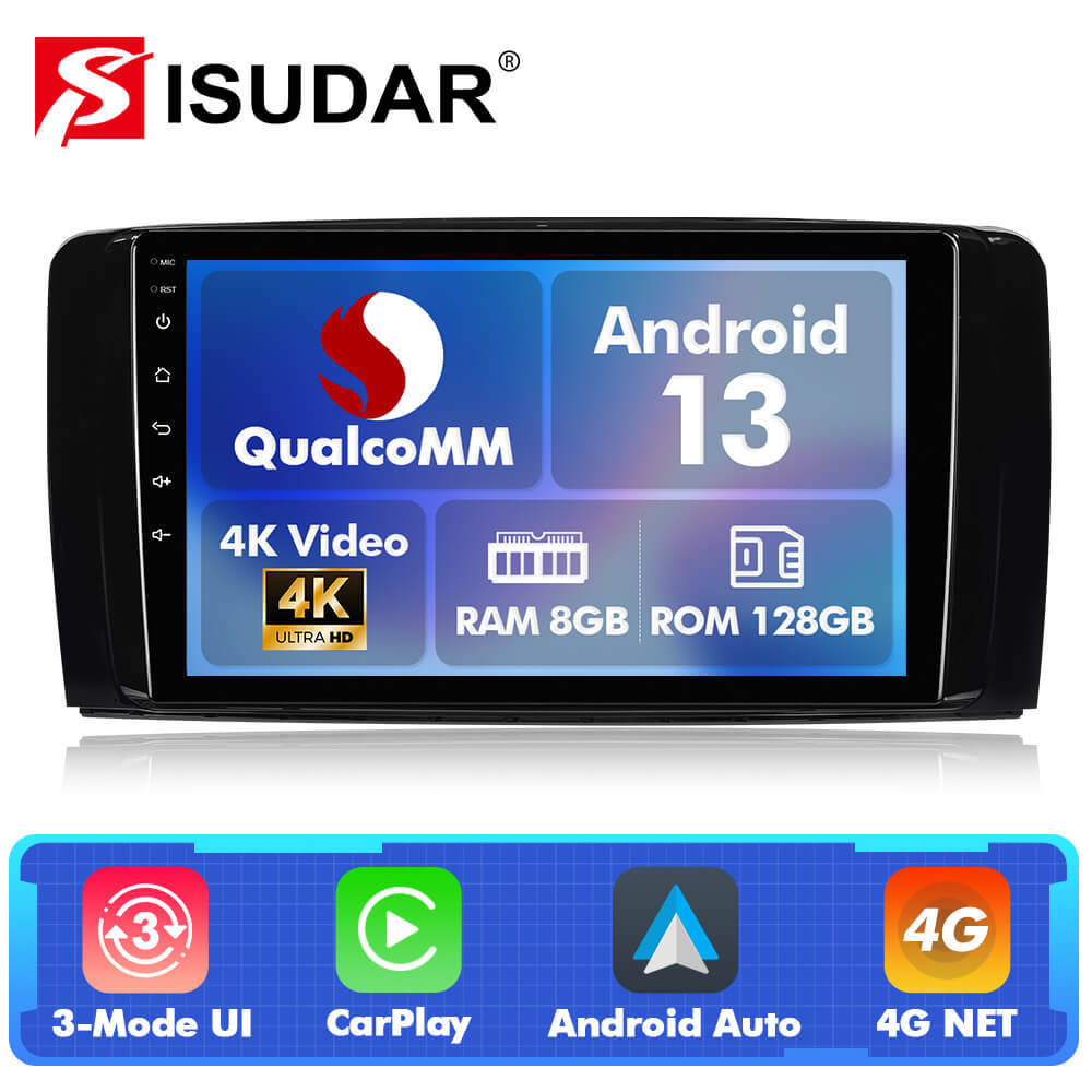 Q74X Qualcomm Android 13 Cat Stereo 9" For Mercedes-Benz R-CLASS W251 R280 R300 R320