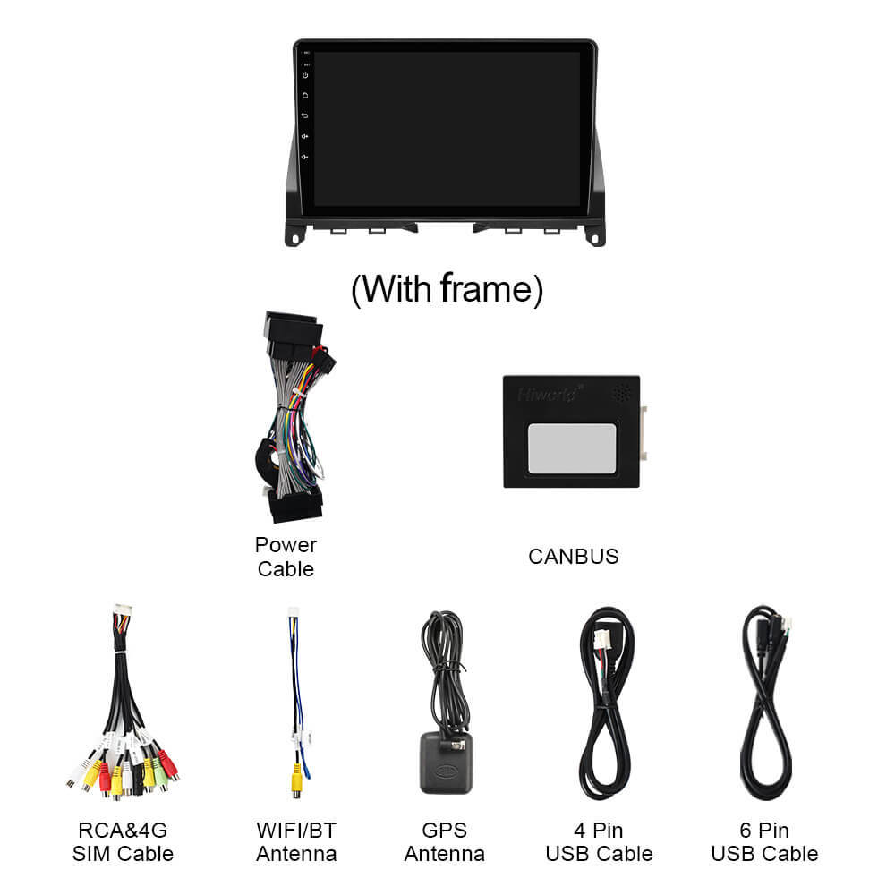 Q74X Qualcomm Android 13 Cat Stereo 9" For Mercedes-Benz W204 2006-2011