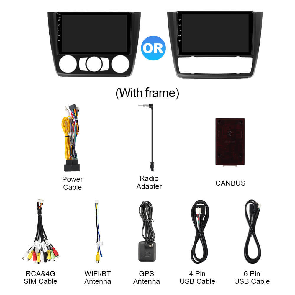 Q74X Qualcomm Android 13 Cat Stereo 10.1" For BMW 1 Series E81