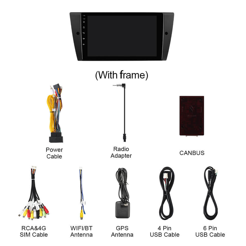 Q74X Qualcomm Android 13 Cat Stereo 10.1" For BMW E90 E91 E92 E93