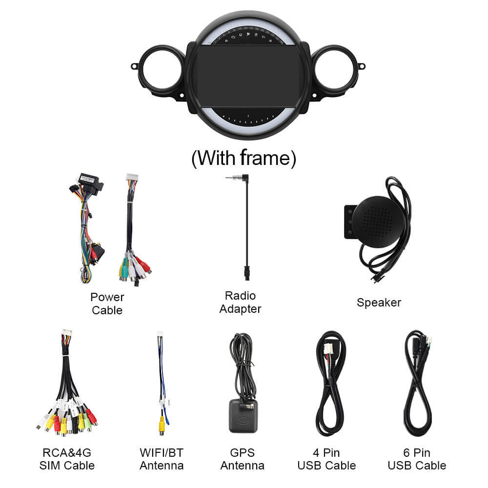 Q74X Qualcomm Android 13 Cat Stereo 10.1" For BMW Mini Cooper 2007-2013
