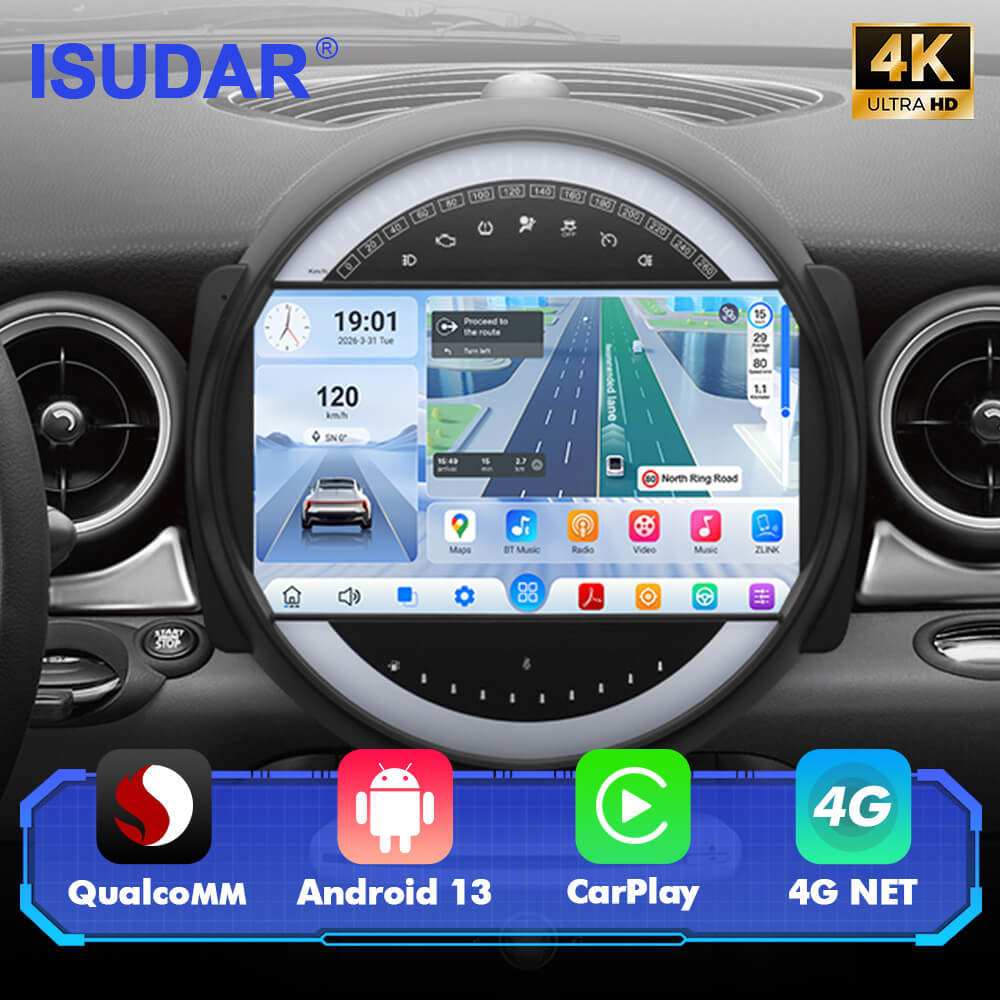 Q74X Qualcomm Android 13 Cat Stereo 10.1" For BMW Mini Cooper 2007-2013