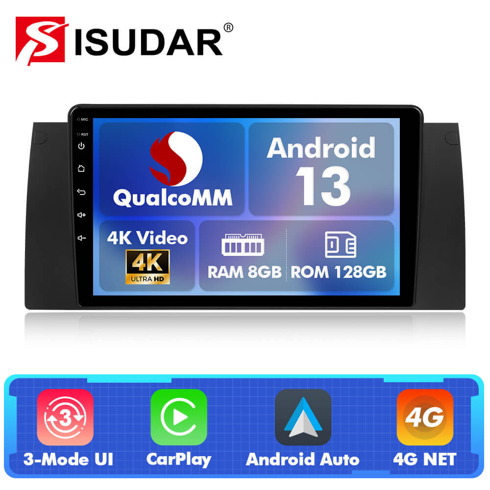Q74X Qualcomm Android 13 Cat Stereo 10.1" For BMW X5 E53 E39 1995-2006