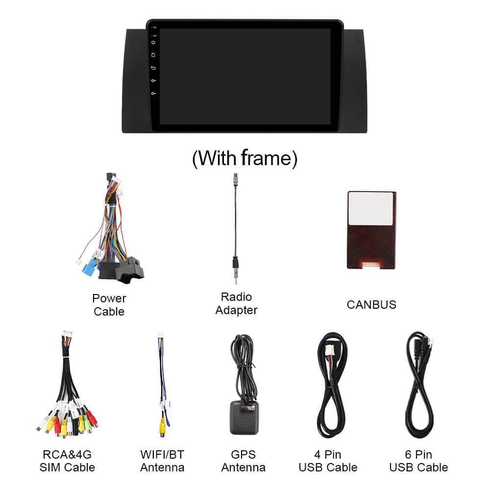 Q74X Qualcomm Android 13 Cat Stereo 10.1" For BMW X5 E53 E39 1995-2006