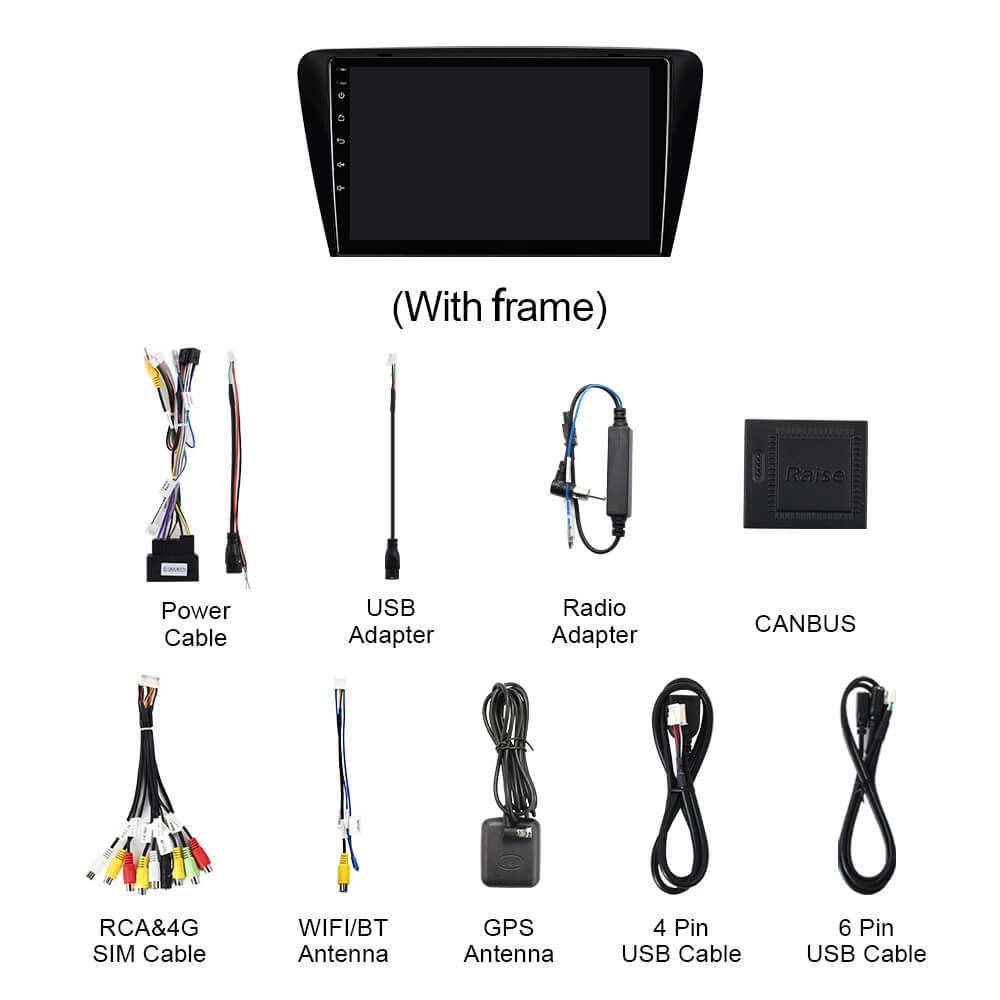 Q74 Qualcomm Android 13 For Skoda Octavia 3 A7 2014- 10" screen Car Radio