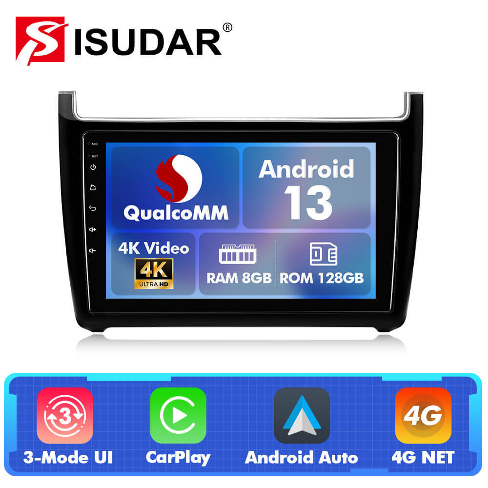 Q74 Qualcomm Android 13 For VW/Volkswagen/POLO Sedan 2009-2017 9" Car Radio
