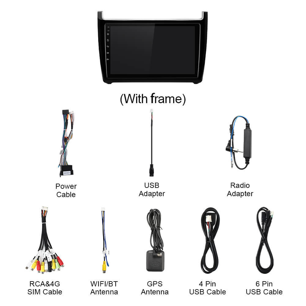 Q74 Qualcomm Android 13 For VW/Volkswagen/POLO Sedan 2009-2017 9" Car Radio