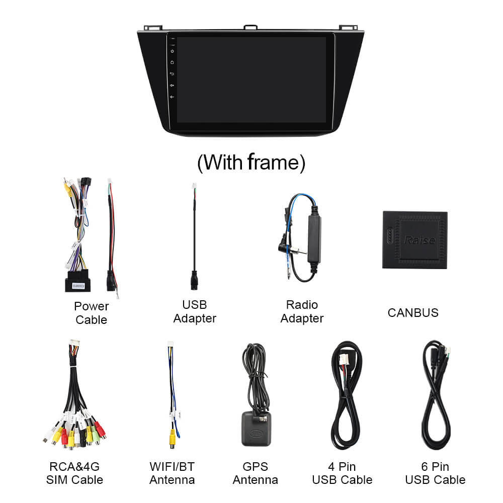 Q74 Qualcomm Android 13 For VW/Volkswagen/Tiguan 2017-2019 10" screen Car Radio