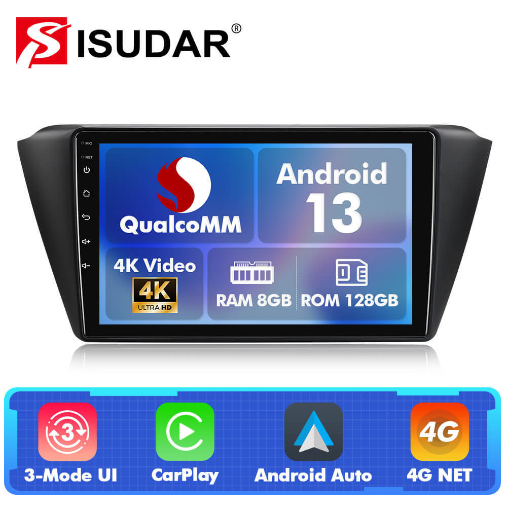Q74 Qualcomm Android 13 For Volkswagen Skoda Fabia 2015-2019 9" Car Radio