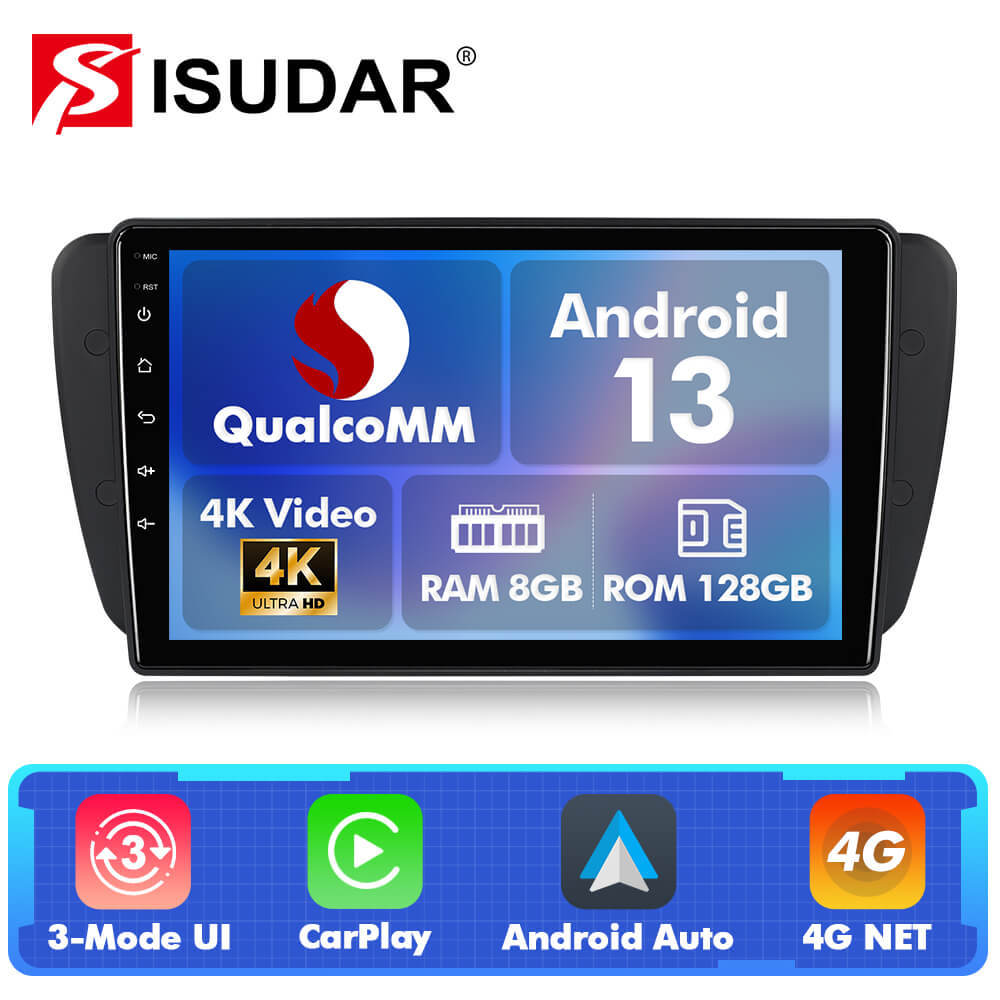 Q74 Qualcomm Android 13 For Seat Ibiza 2009-2015 9" Car Radio