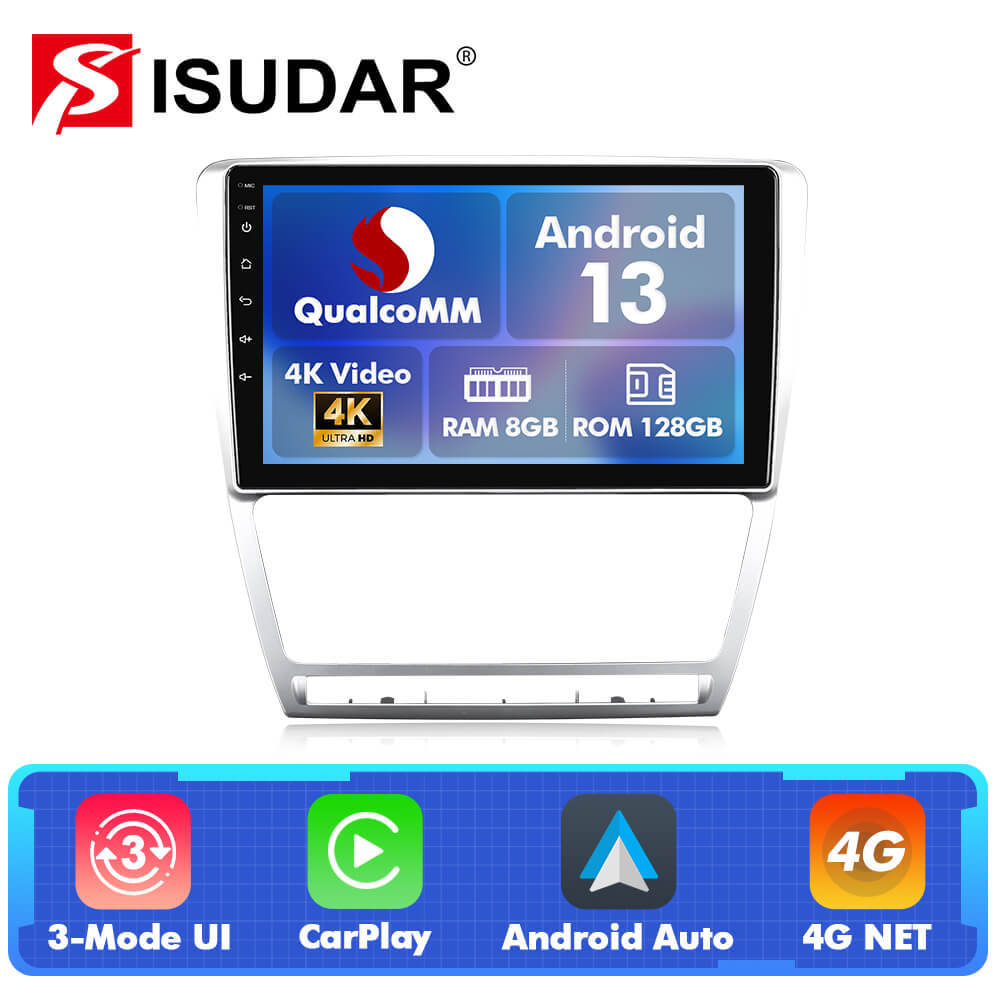 Q74 Qualcomm Android 13 For Skoda Octavia A5 2007-2014 10" Car Radio
