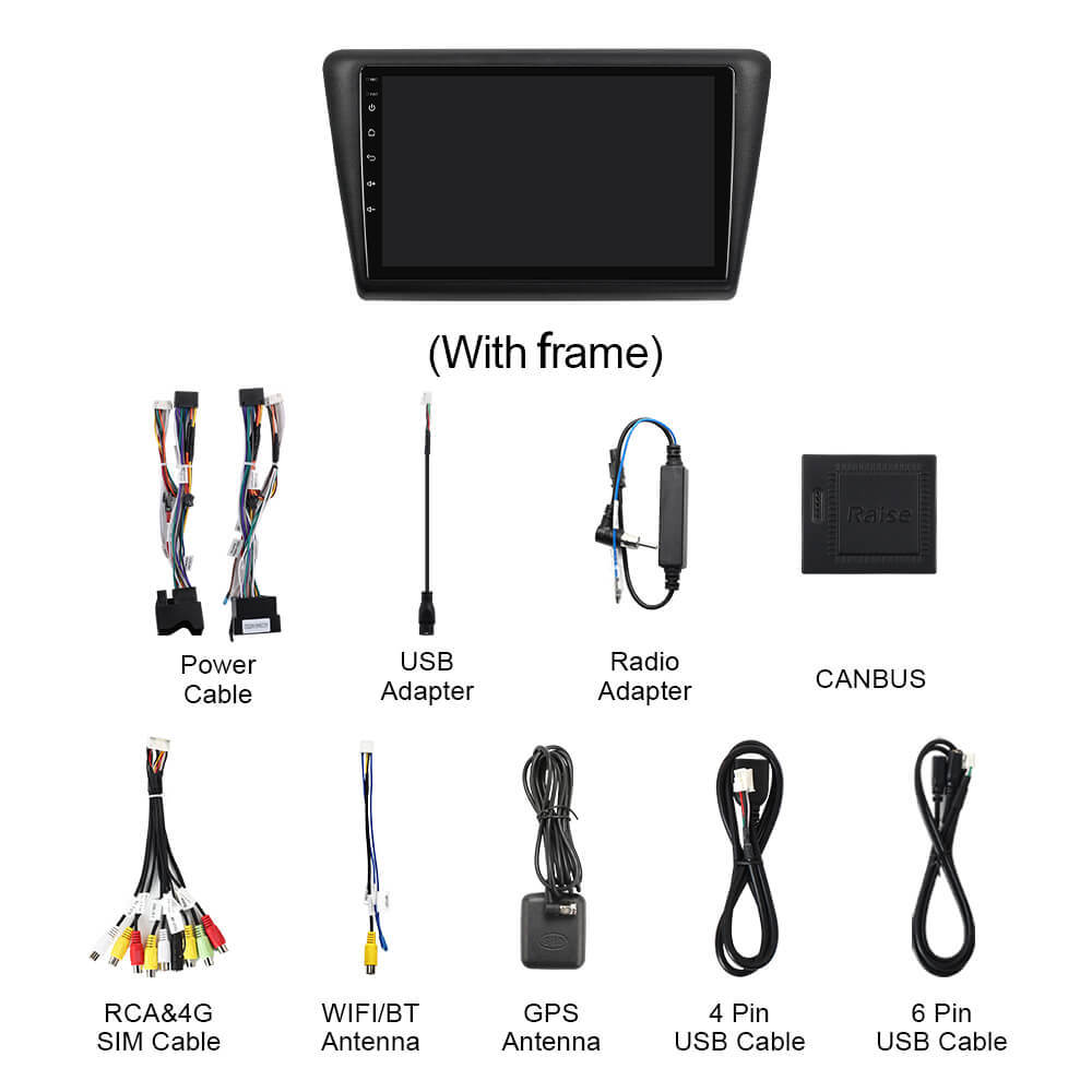 Q74 Qualcomm Android 13 For Skoda Rapid 2013-2019 10" Car Radio