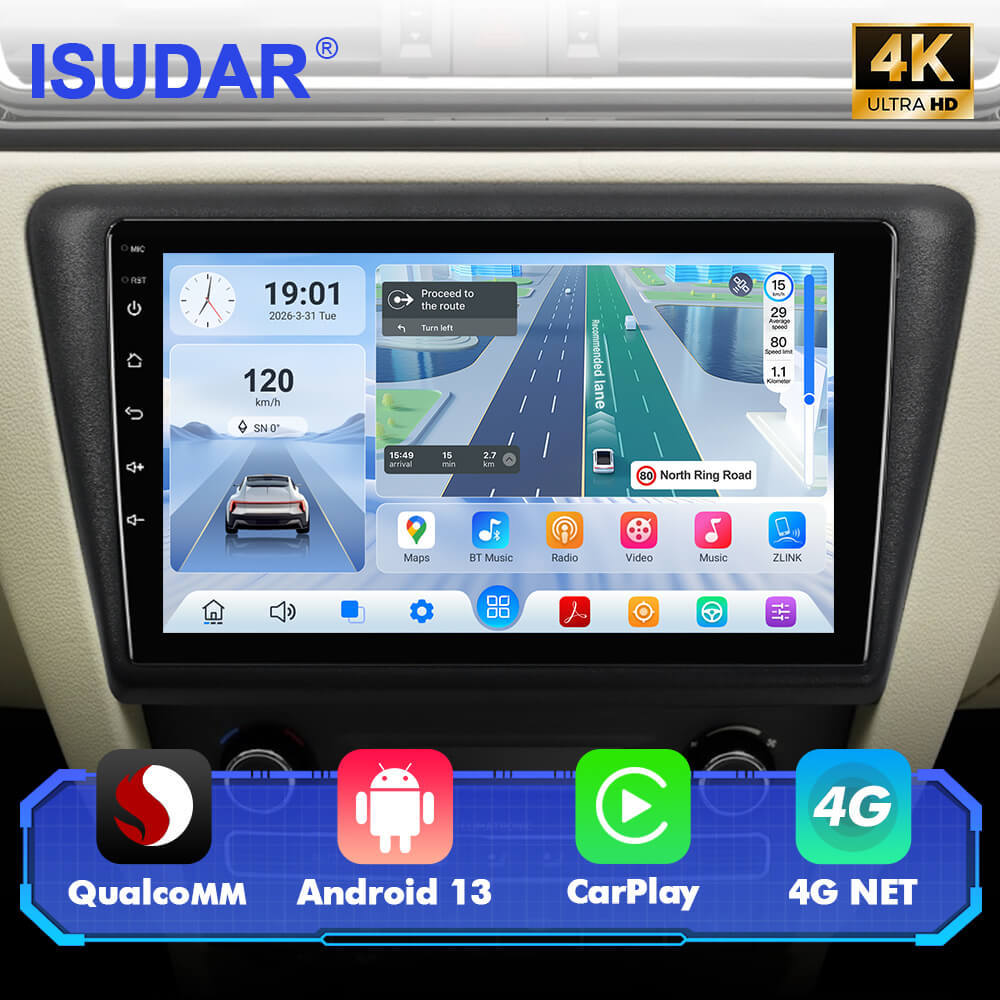 Q74 Qualcomm Android 13 For Skoda Rapid 2013-2019 10" Car Radio
