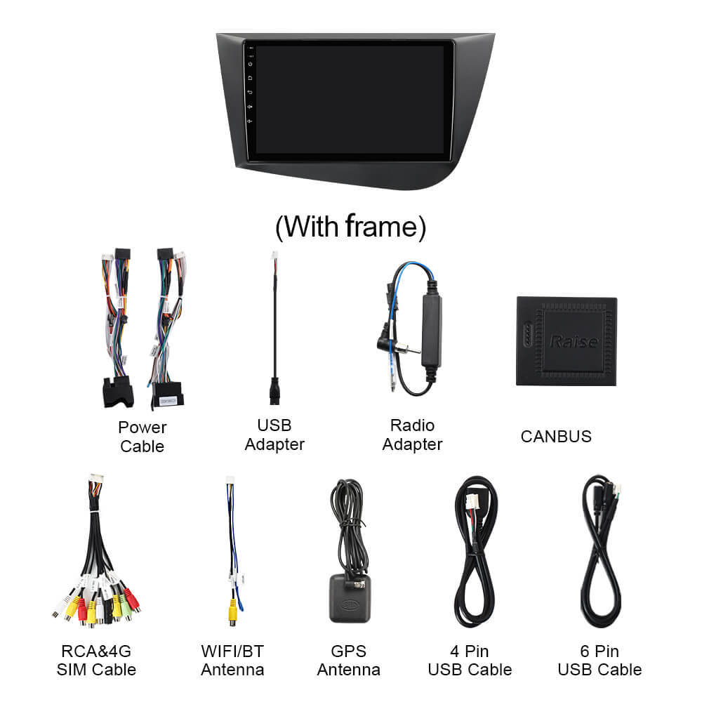 Q74 Qualcomm Android 13 For Volkswagen Seat LEON 2005-2012 9" Car Radio