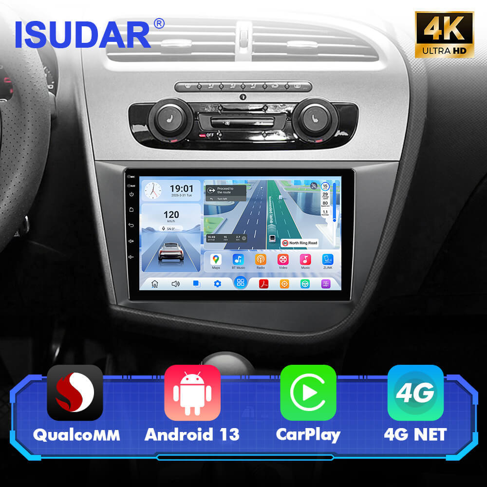 Q74 Qualcomm Android 13 For Volkswagen Seat LEON 2005-2012 9" Car Radio