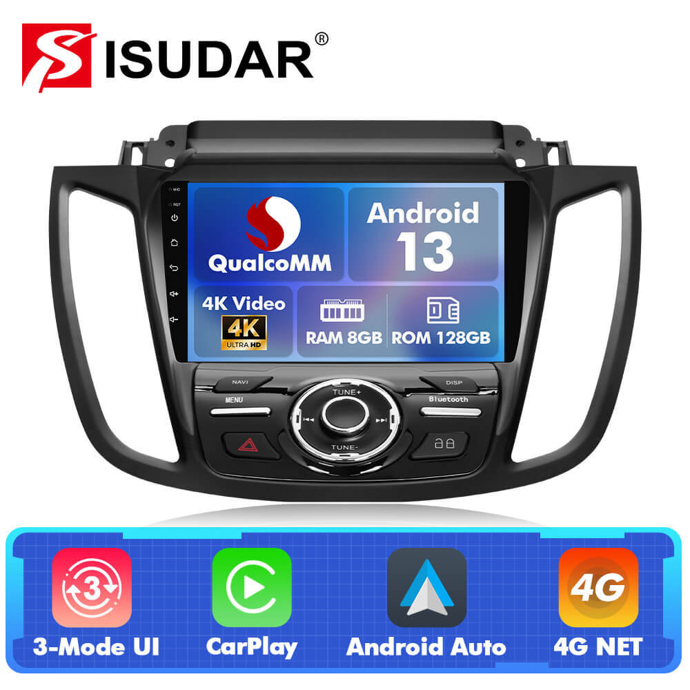 Q74 Qualcomm Android 13 For Ford Escape 2013-2016 9" Car Radio