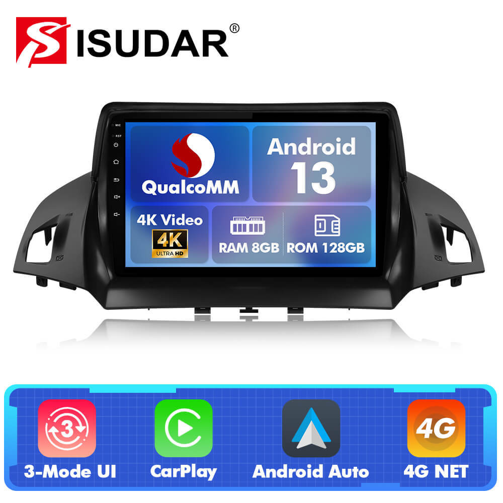 Q74 Qualcomm Android 13 For Ford Escape 2013-2016 9" Car Radio