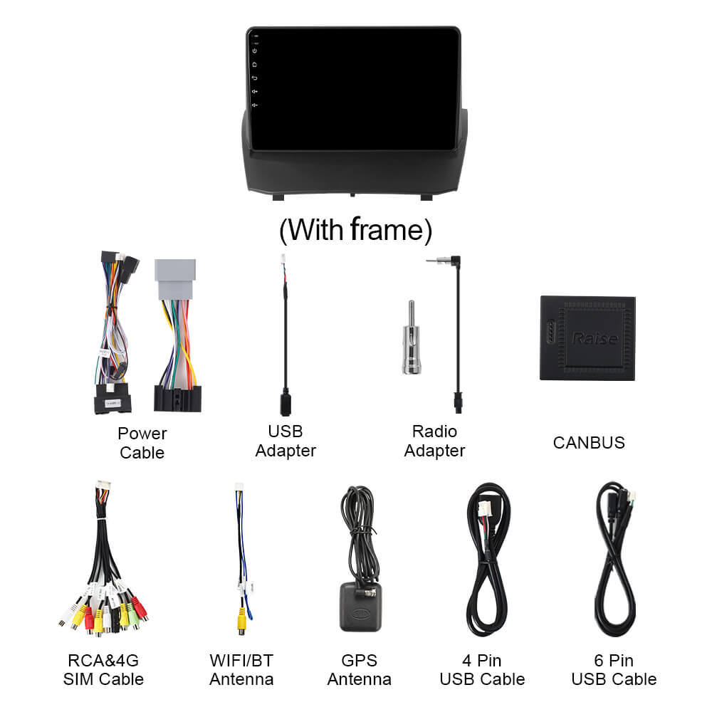 Q74 Qualcomm Android 13 For Ford Fiesta 2009-2014 9" Car Radio - Manual AC