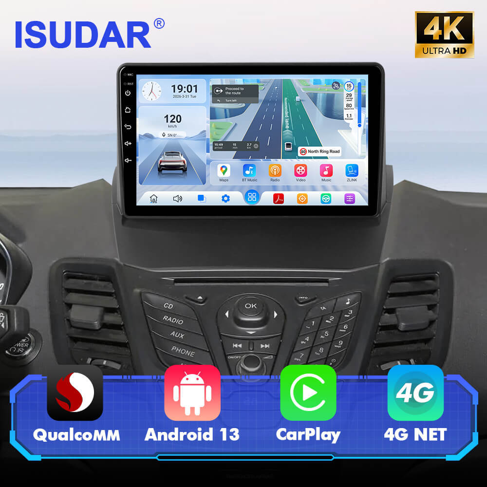 Q74 Qualcomm Android 13 For Ford Fiesta 2009-2014 9" Car Radio - Manual AC