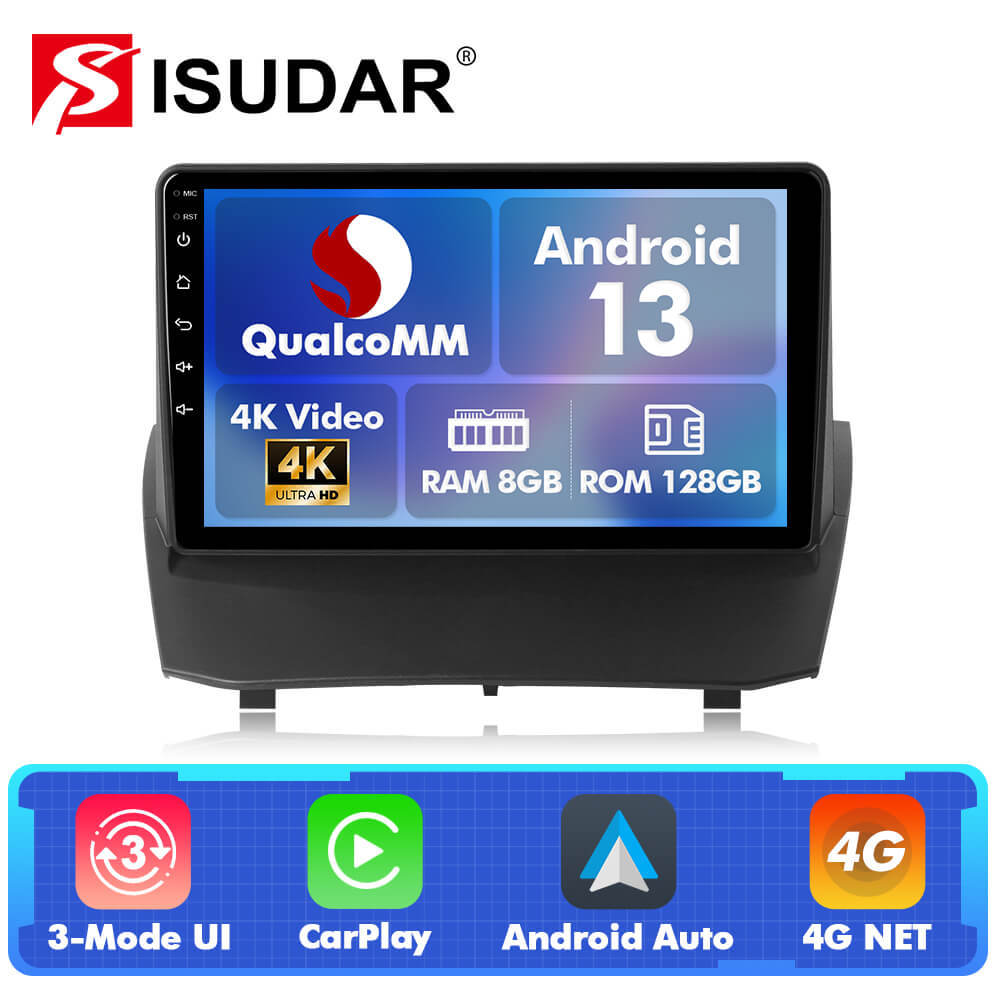 Q74 Qualcomm Android 13 For Ford Fiesta 2009-2014 9" Car Radio - Manual AC
