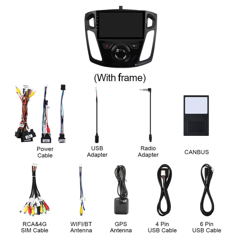 Q74 Qualcomm Android 13 For Ford Focus 2012-2015 9" Car Radio