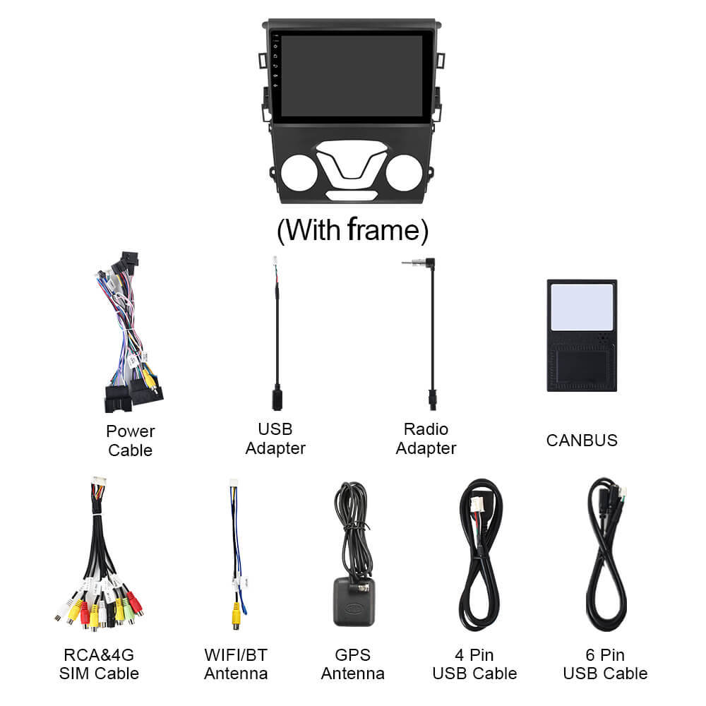 Q74 Qualcomm Android 13 For Ford Fusion Mondeo 2013-2019 9" Car Radio