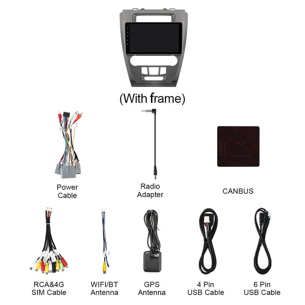 Q74 Qualcomm Android 13 For Ford Fusion Mondeo Mustang 2009-201210" Car Radio