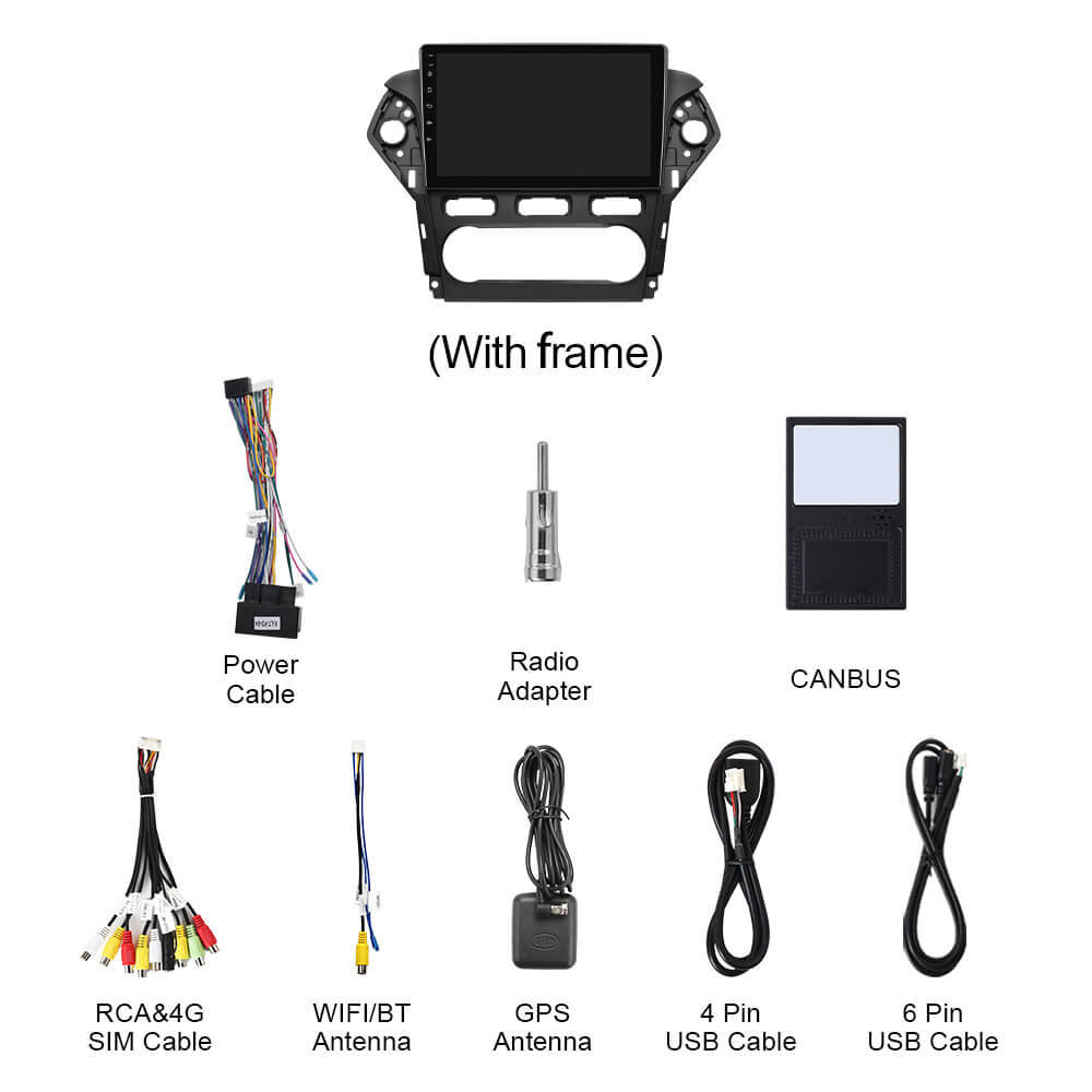 Q74 Qualcomm Android 13 For Ford Mondeo 2010-2014 9" Car Radio