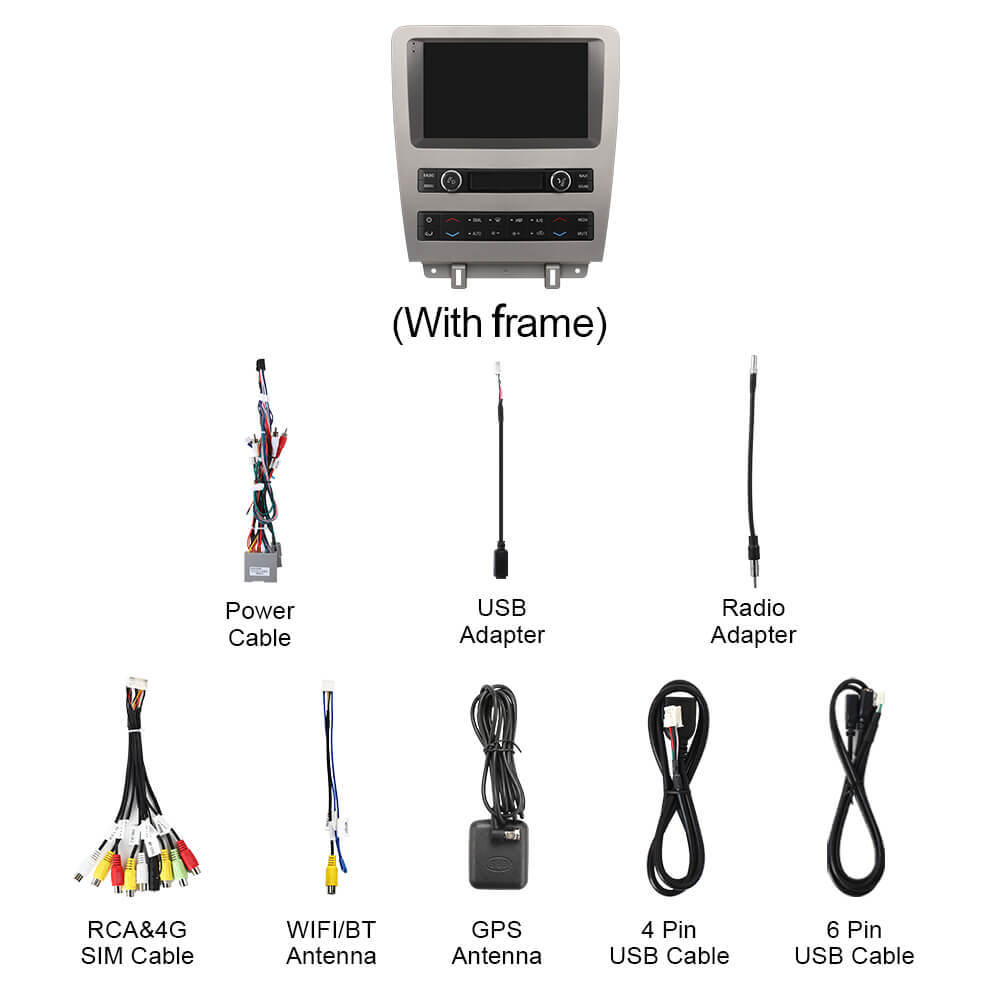 Q74 Qualcomm Android 13 For Ford Mustang 2010-2014 9" Car Radio