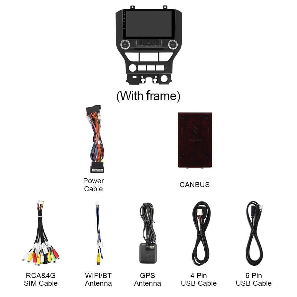 Q74 Qualcomm Android 13 For Ford Mustang 2015-2020 9" Car Radio