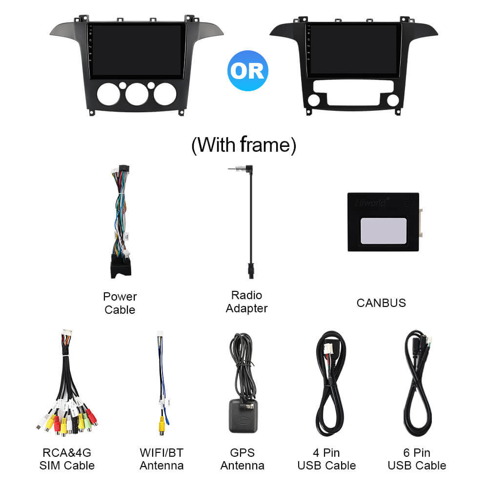 Q74 Qualcomm Android 13 For Ford S-Max S Max 2006-2015 9" Car Radio
