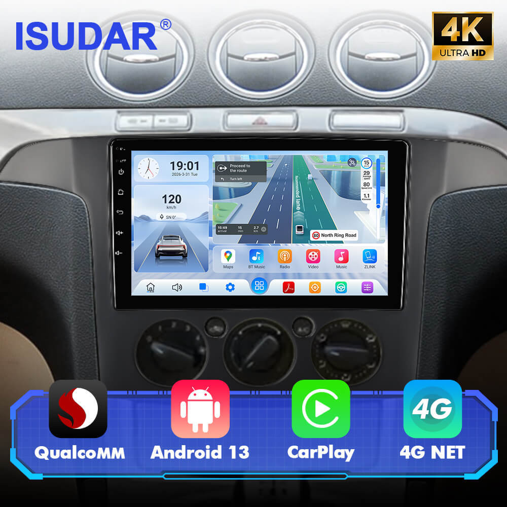 Q74 Qualcomm Android 13 For Ford S-Max S Max 2006-2015 9" Car Radio