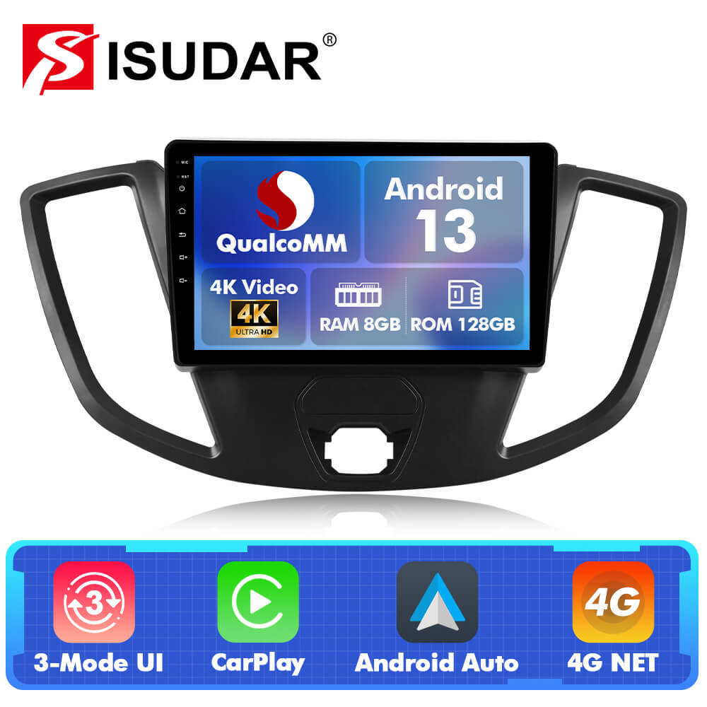 Q74 Qualcomm Android 13 For Ford Transit 2013-2019 9" Car Radio