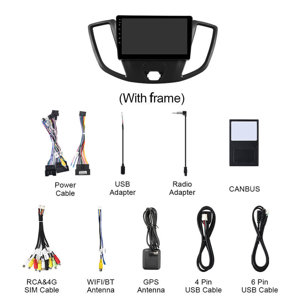 Q74 Qualcomm Android 13 For Ford Transit 2013-2019 9" Car Radio