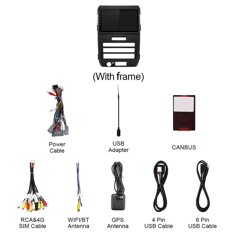 Q74 Qualcomm Android 13 For Ford F150 2009-2012 Auto air conditioner control 9" Car Radio