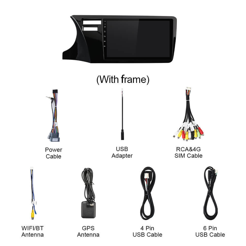 Q74 Qualcomm Android 13 For Honda City 2014-2019 9" Car Radio