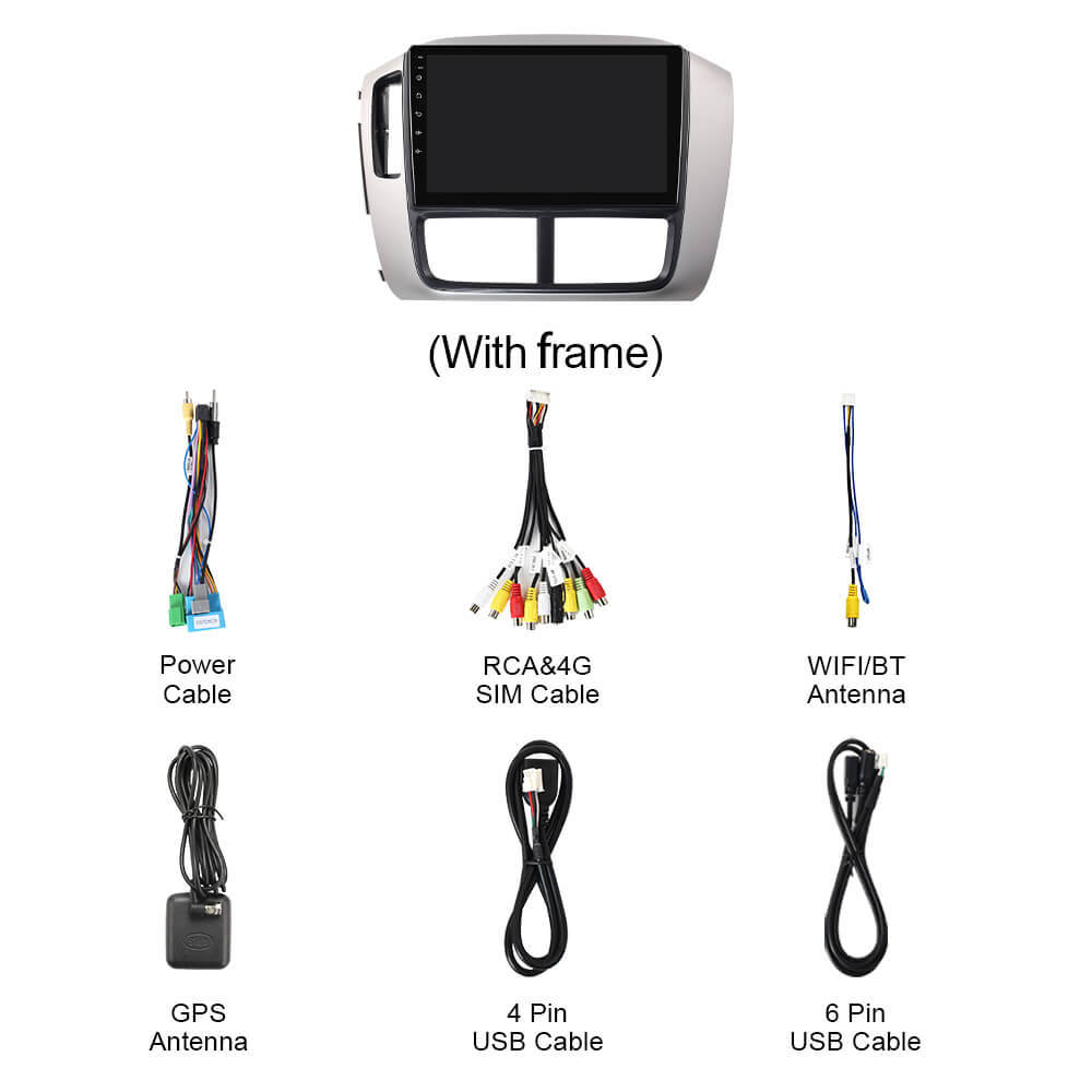 Q74 Qualcomm Android 13 For Honda Pilot 2005-2008 9" Car Radio
