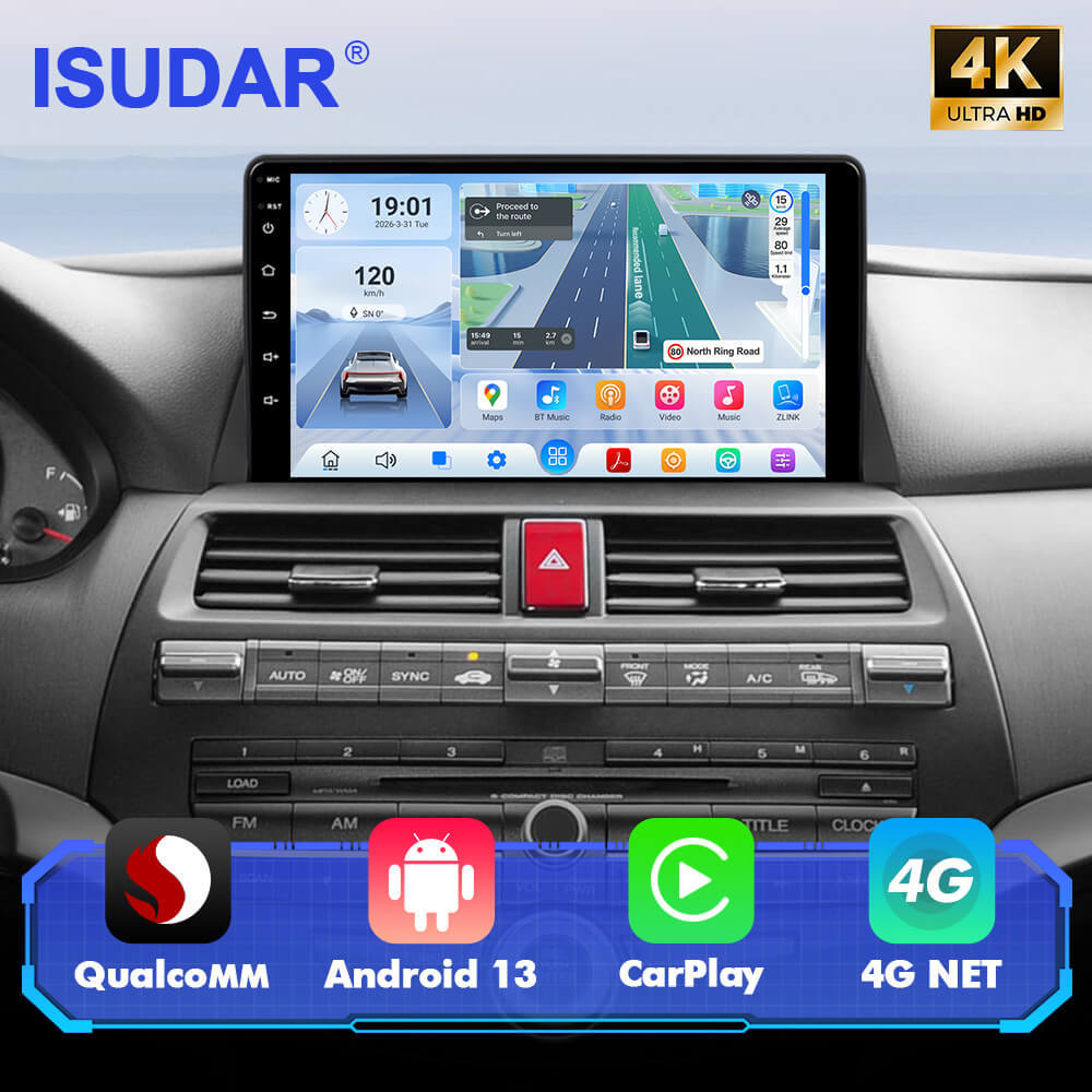 For Honda Accord 8 2008-2013 Q74 Qualcomm Android 13 10" Car Radio