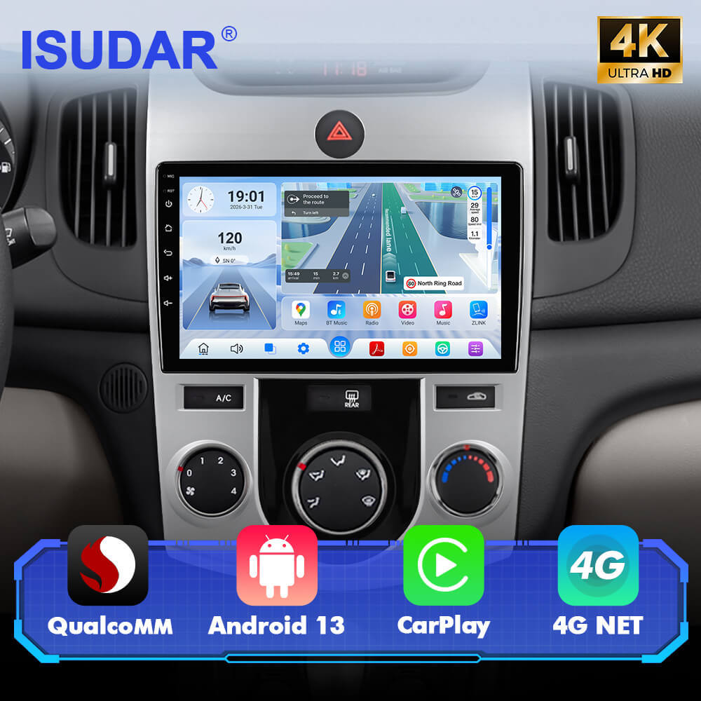 For Kia Forte 2009-2017 (Manual A/C) Q74 Qualcomm Android 13 10" Car Radio
