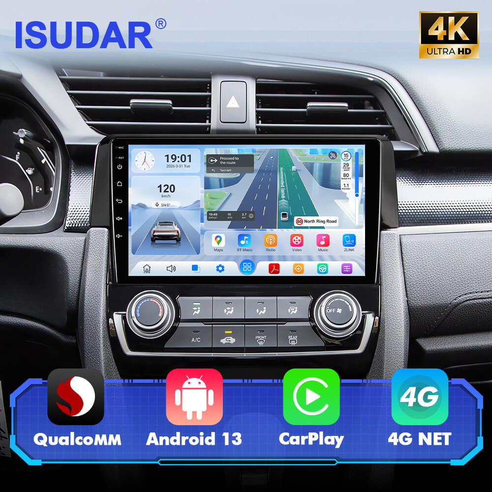 Q74 Qualcomm Android 13 For Honda Civic 10th 2016-2020 9" Car Radio