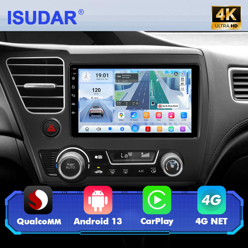 Q74 Qualcomm Android 13 For Honda Civic 2013 2014 2015 2016 9" Car Radio