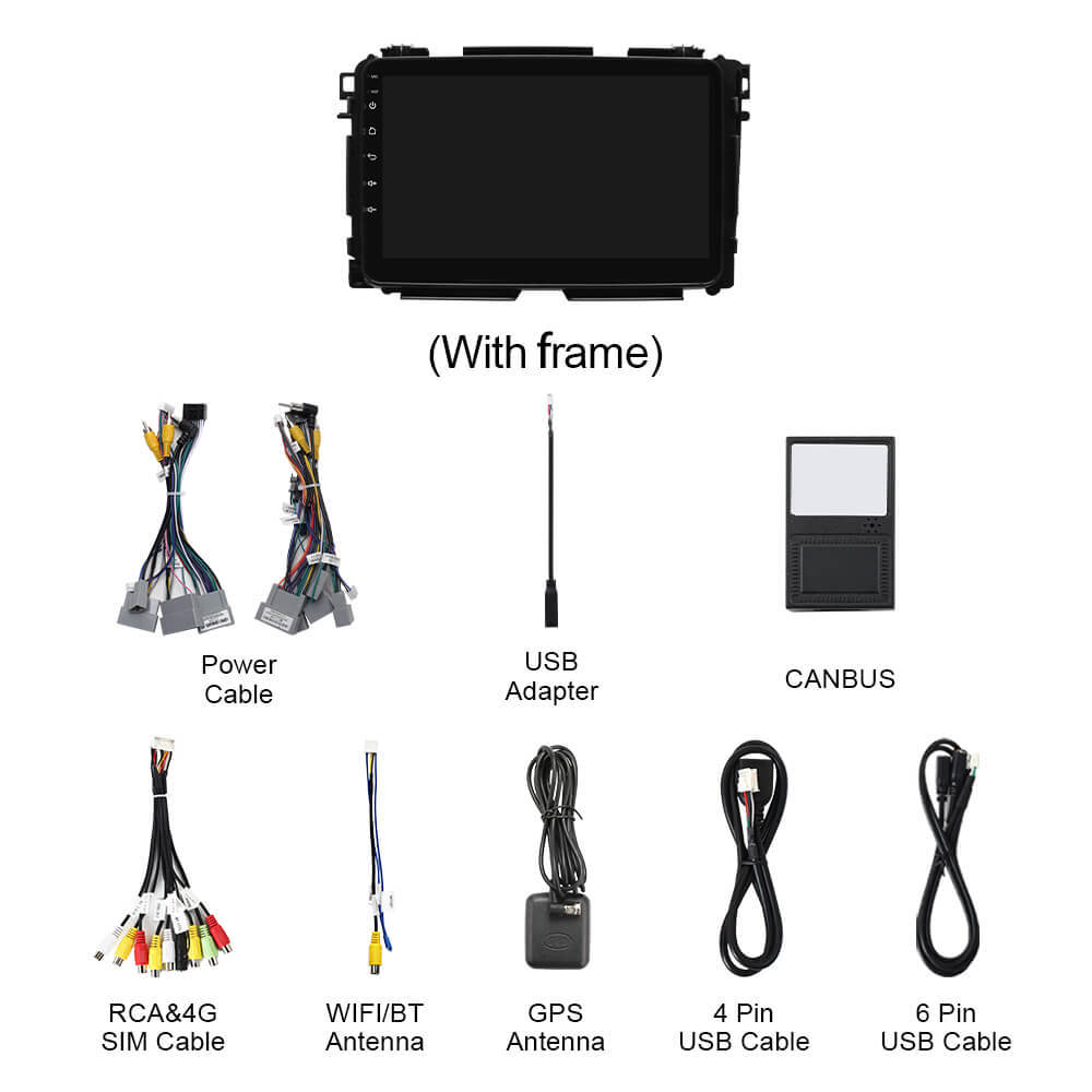 Q74 Qualcomm Android 13 For Honda Vezel HR-V HRV 2013-2022 9" Car Radio