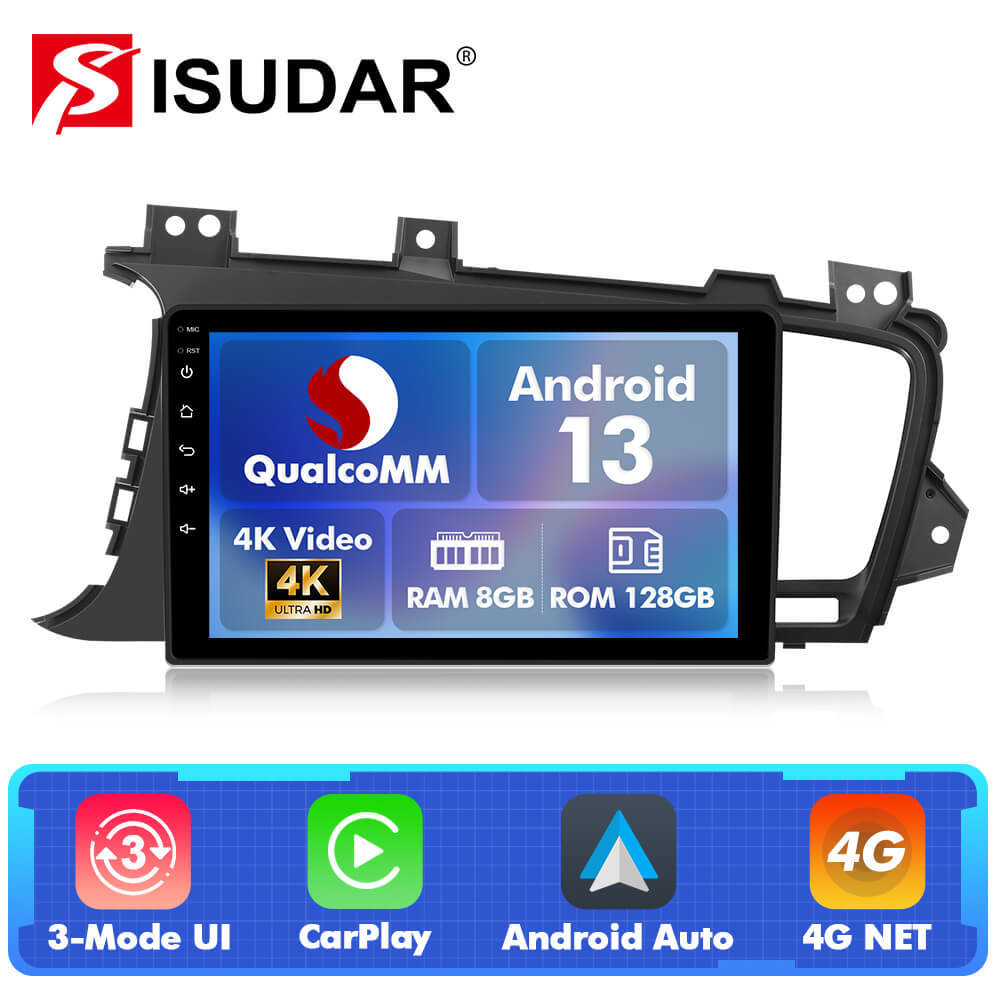 For Kia Optima K5 2010-2013 Q74 Qualcomm Android 13 9" Car Radio