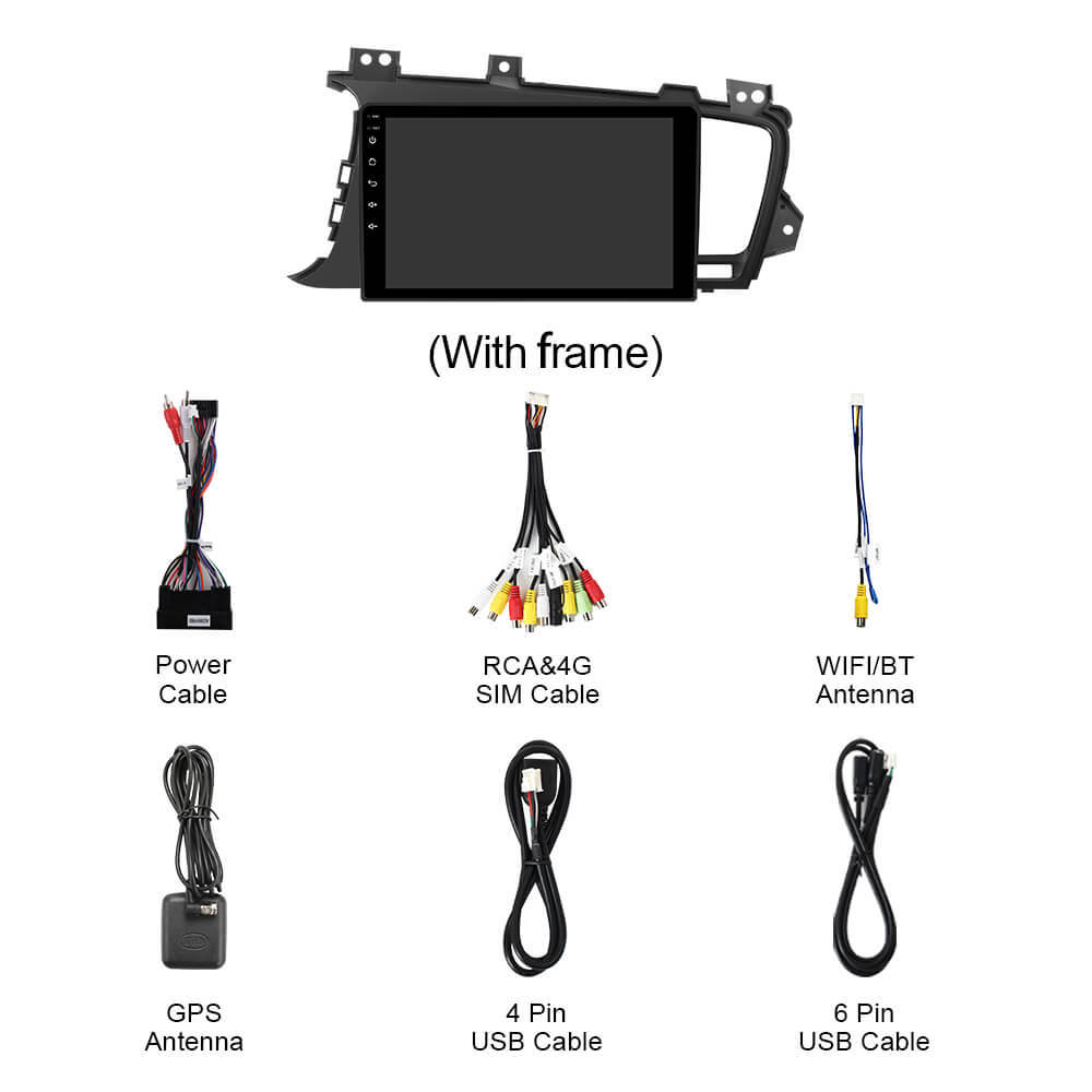 For Kia Optima K5 2010-2013 Q74 Qualcomm Android 13 9" Car Radio
