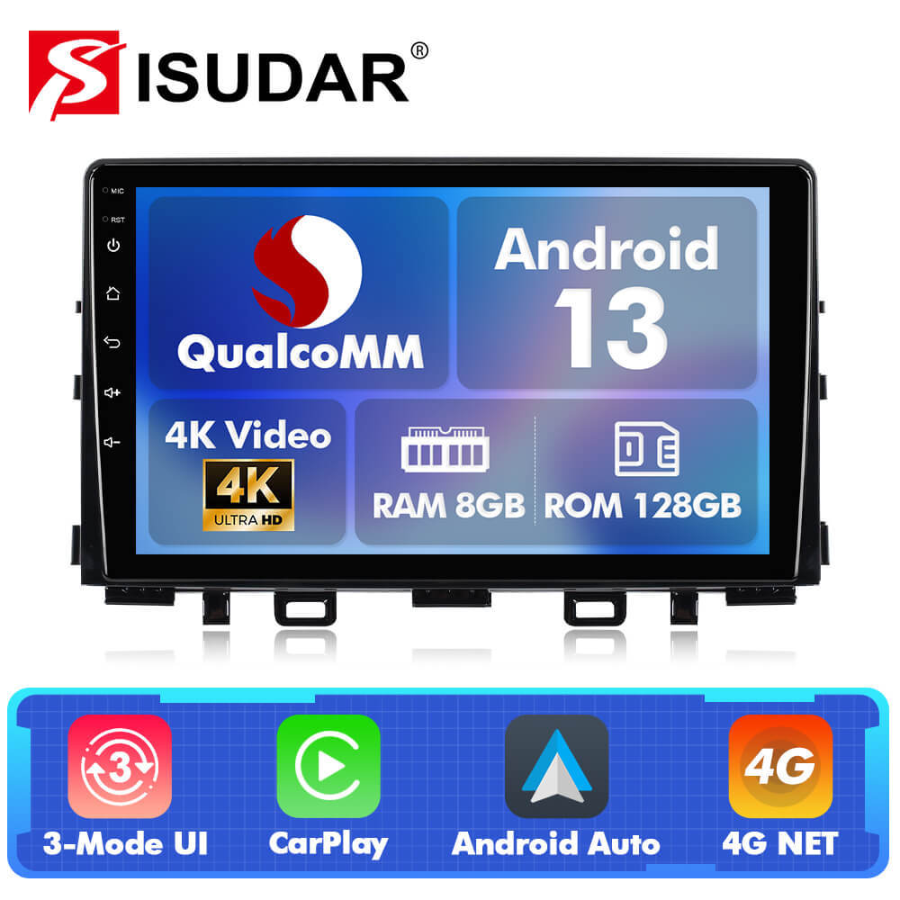 For Kia RIO 2017-2020 Q74 Qualcomm Android 13 9" Car Radio