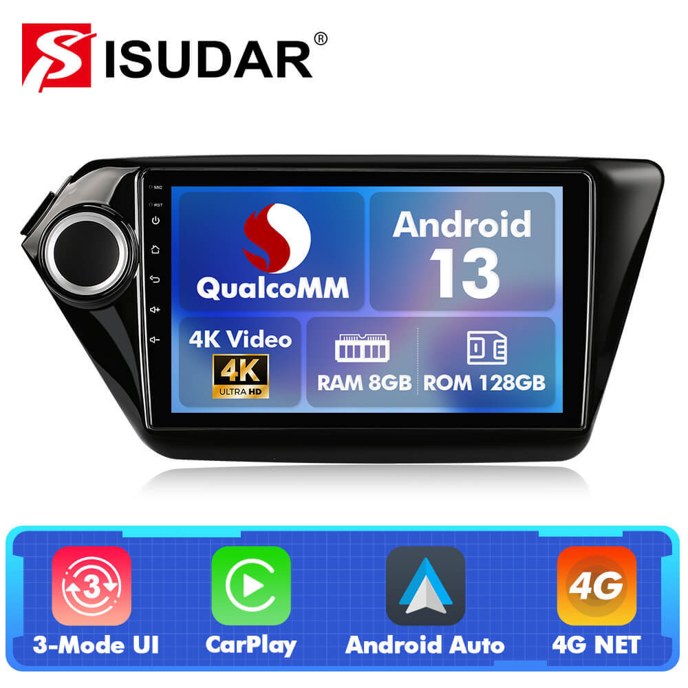 For Kia RIO 3 4 2011-2016 Q74 Qualcomm Android 13 9" Car Radio