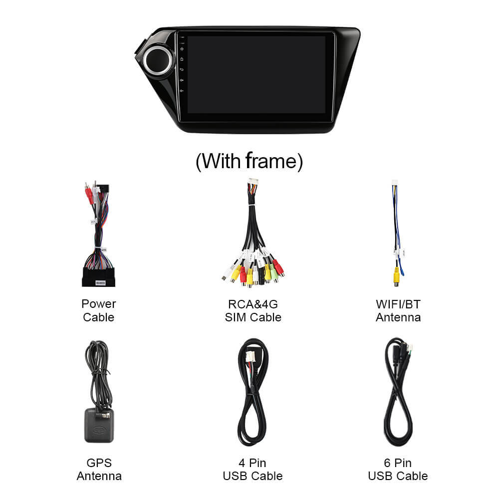 For Kia RIO 3 4 2011-2016 Q74 Qualcomm Android 13 9" Car Radio