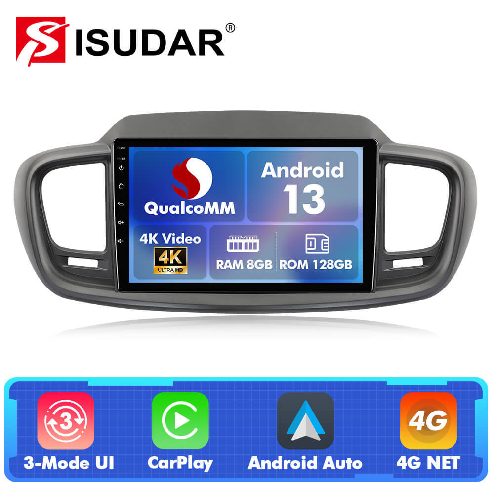 For Kia Sorento 3 2015-2020 Q74 Qualcomm Android 13 10" Car Radio